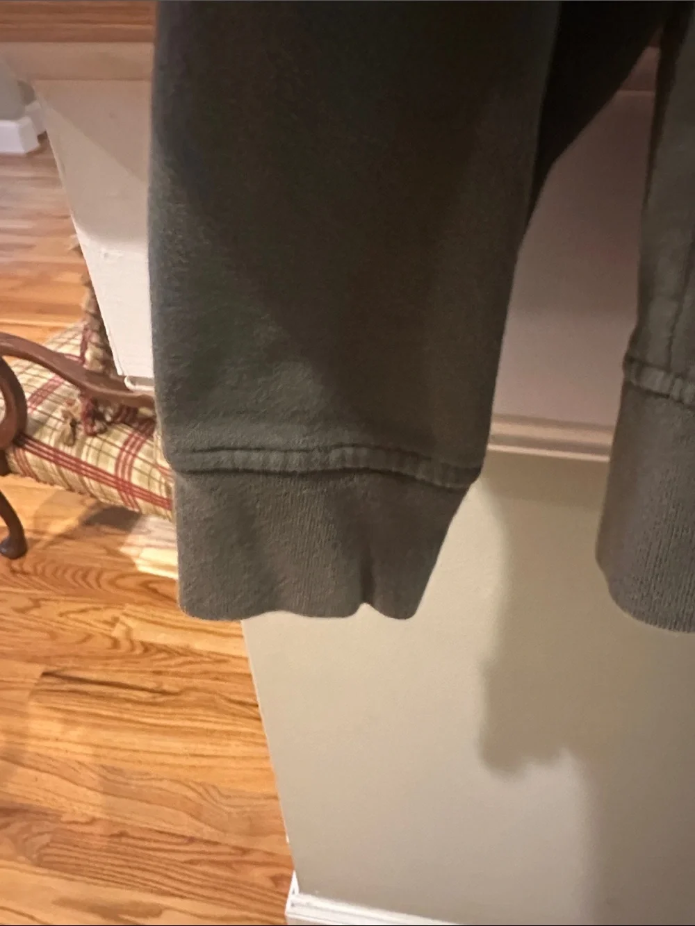 Banana Republic Olive Green Hooded Pullover Sweatshirt